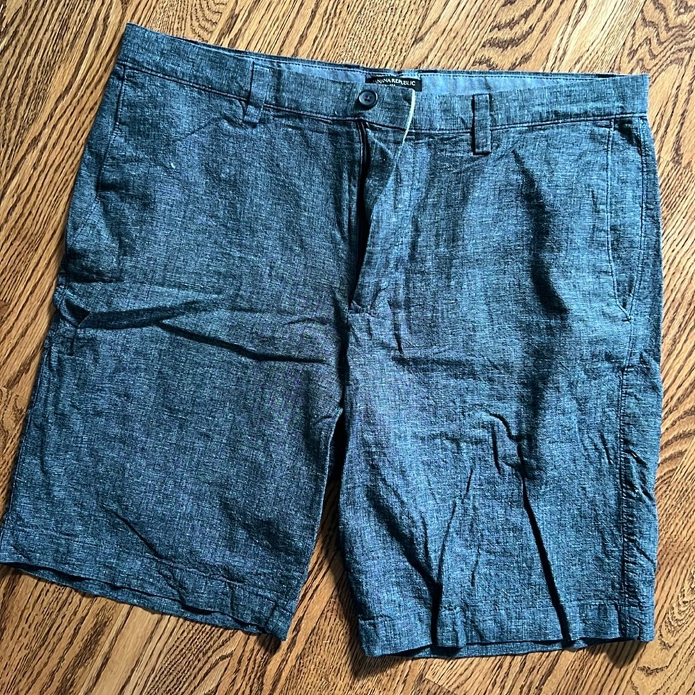 Banana Republic Navy blue linen shorts